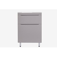 Тумба под раковину Style line Бергамо СС-00002309 напольная серая