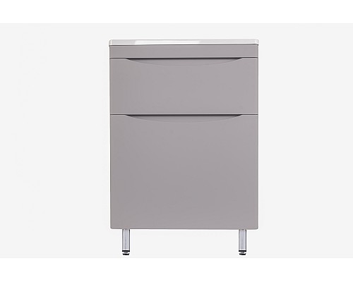 Тумба под раковину Style line Бергамо СС-00002309 напольная серая