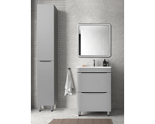 Тумба под раковину Style line Бергамо СС-00002309 напольная серая