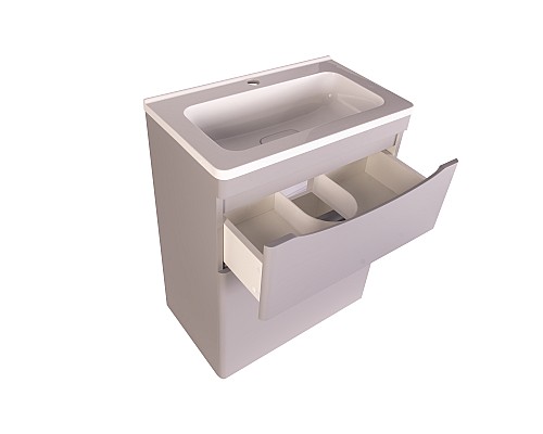 Тумба под раковину Style line Бергамо СС-00002309 напольная серая