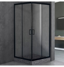 Душевой уголок Royal Bath HPD 110х90 профиль Черный стекло прозрачное