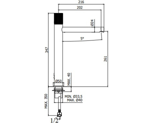 Смеситель для раковины Paffoni Jo JO081CR Хром