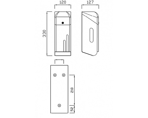 Диспенсер туалетной бумаги Nofer 05100.S Матовая нержавеющая сталь