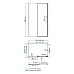 Душевой уголок WasserKRAFT Dinkel 140x80 58R35 профиль Хром стекло прозрачное