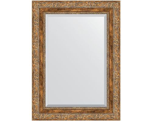 Зеркало Evoform Exclusive 75х55 BY 3384 с фацетом в багетной раме - Виньетка античная бронза 85 мм