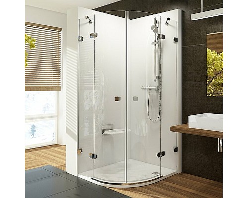 Душевой уголок Ravak Brilliant BSKK4-100 100х100 3U2AAA00Y1 Хром Transparent