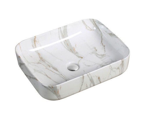 Раковина-чаша SantiLine 50 SL-7020 Белый мрамор