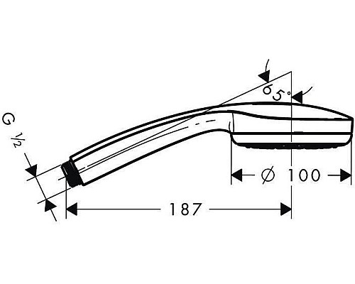 Душевая лейка Hansgrohe Croma 100 Multi 28536000