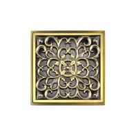 Решетка Bronze de luxe «Узоры» для трапа viega