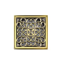 Решетка Bronze de luxe «Узоры» для трапа viega