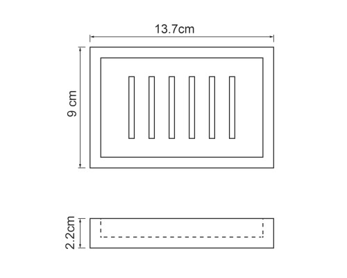 Мыльница WasserKRAFT Abens K-3729 Черная