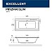 Ванна Excellent Pryzmat Slim 160x75