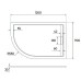 Душевой поддон из искусственного камня Veconi Tezeo 120x90 L Белый