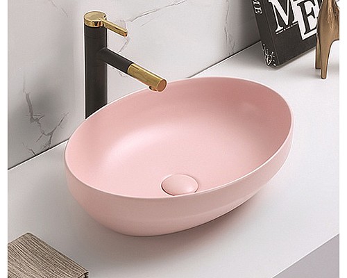 Раковина-чаша CeramaLux 50 78590MP Розовая матовая