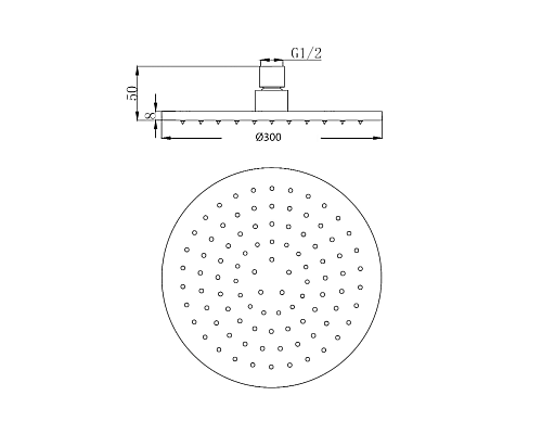Верхний душ Migliore Latino 29669 Золото