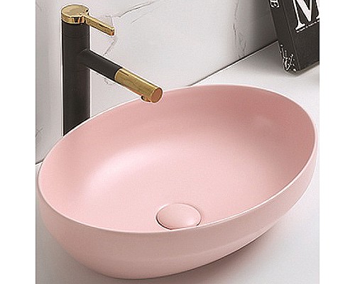 Раковина-чаша CeramaLux 50 78590MP Розовая матовая