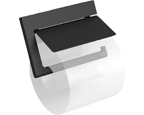 Держатель туалетной бумаги Langberger Black Edition 38041A-BP с крышкой Черный матовый