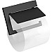 Держатель туалетной бумаги Langberger Black Edition 38041A-BP с крышкой Черный матовый
