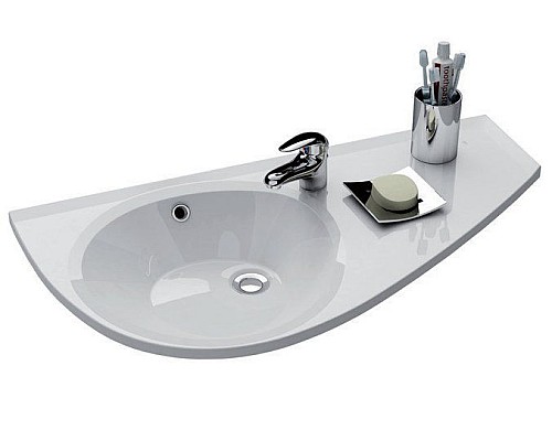 Умывальник Ravak AVOCADO XJ1P1100000 Пpавый белый с отвеpстием