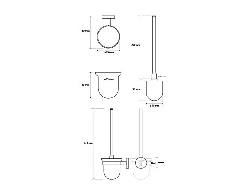 Ёршик подвесной Bemeta 104113010