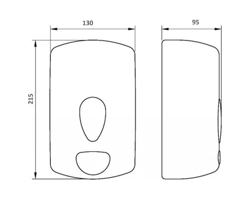 Диспенсер для жидкого мыла Nofer Classic 03036.W Белый