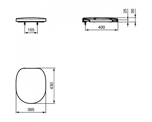 Унитаз Ideal Standard Connect W941102 подвесной с сиденьем Микролифт