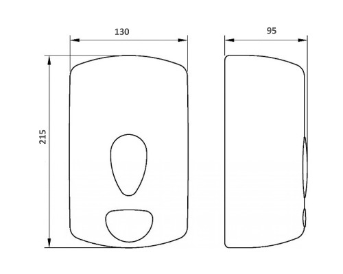 Диспенсер для жидкого мыла Nofer Classic 03036.W Белый