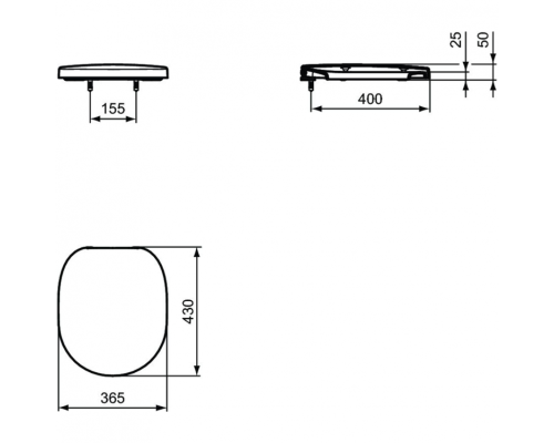 Унитаз Ideal Standard Connect W941102 подвесной с сиденьем Микролифт