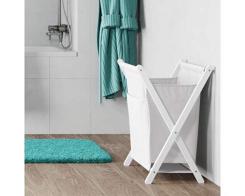 Корзина для белья WasserKRAFT Nau WB-773-L Белая