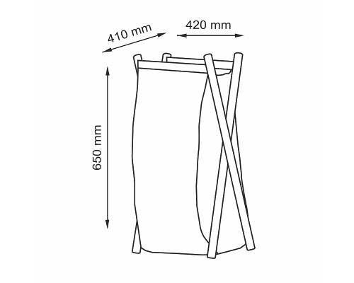 Корзина для белья WasserKRAFT Nau WB-773-L Белая