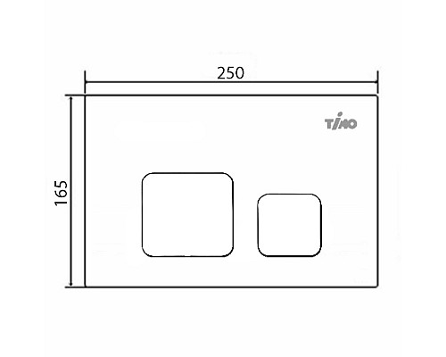 Клавиша смыва Timo Soli FP-002 Хром