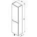 Шкаф пенал Ravak SB Classic II 40 R X000001474 подвесной Белый