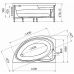 Акриловая ванна Модерна Radomir 160x100