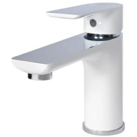 Смеситель для раковины Grocenberg GB2009 Белый хром