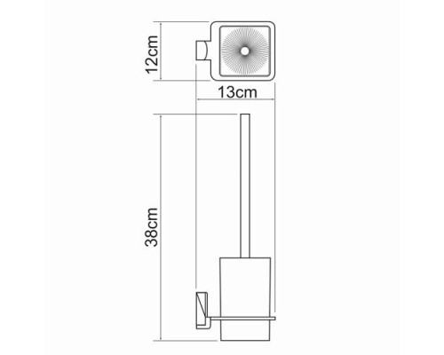 Щетка для унитаза подвесная WasserKRAFT K-5027