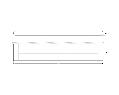 Полотенцедержатель Artwelle Schwarz 60 7711 двойной Черный матовый
