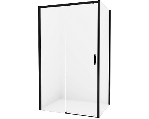 Душевое ограждение NEW TRENDY PRIME BLACK L 100x70x200 (черный)