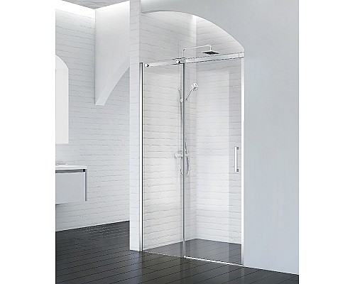 Душевая дверь BelBagno Acqua 130 ACQUA-BF-1-130-C-Cr профиль Хром стекло прозрачное