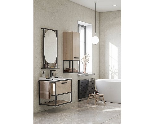 Тумба под раковину Aquaton Лофт Фабрик 65 1A242301LTDU0 подвесная Дуб эндгрейн