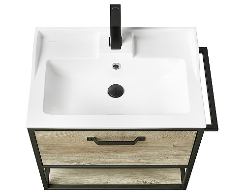 Тумба под раковину Aquaton Лофт Фабрик 65 1A242301LTDU0 подвесная Дуб эндгрейн