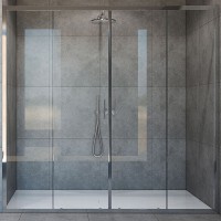 Душевая дверь Vincea Garda 180 VDS-1G2180CL профиль Хром стекло прозрачное