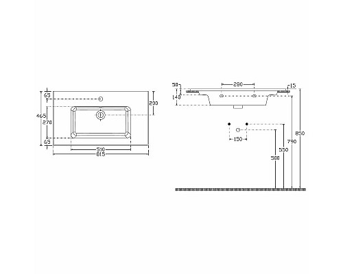 Раковина Allen Brau Fantasy 81 4.11012.20 Белая
