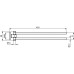 Полотенцедержатель Ideal Standard IOM A9131AA двойной Хром