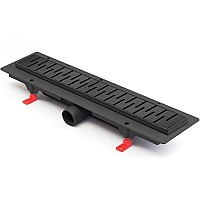 Душевой лоток Paini Medium 450 CH450MC с решеткой Черный матовый