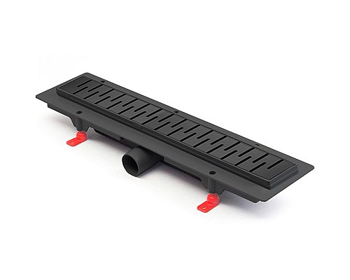 Душевой лоток Paini Medium 450 CH450MC с решеткой Черный матовый