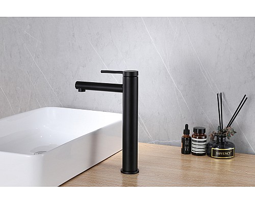 Смеситель ABBER Emotion AF8811B для накладной раковины, черный матовый