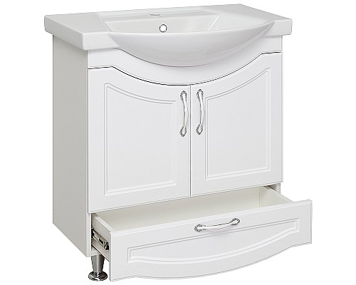 Тумба под раковину Runo Неаполь 75 00-00001034 Белая