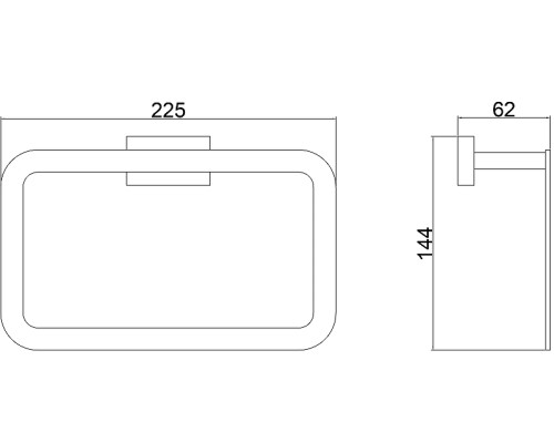 Кольцо для полотенец Belz B902 B90204 Хром