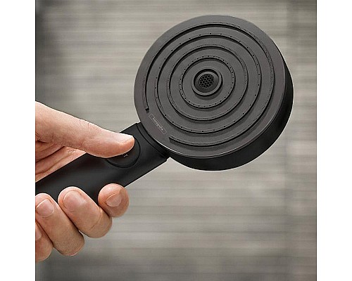 Ручной душ Hansgrohe Pulsify Select Activation EcoSmart 24101670 Черный матовый