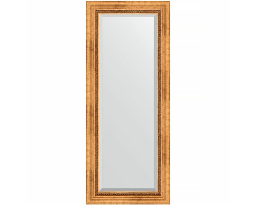 Зеркало Evoform Exclusive 136х56 BY 3516 с фацетом в багетной раме - Римское золото 88 мм